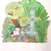 Meu projeto do curso: Pintura negativa em aquarela para ilustração infantil. Traditional illustration, Painting, Pencil Drawing, Watercolor Painting, Children's Illustration, and Narrative project by Silvia A. Falqueto - 10.20.2021