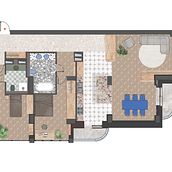  Aparment - Interior Design . Un projet de Design d'intérieur, Architecture d'intérieur , et Décoration d'intérieur de Monika - 20.10.2021
