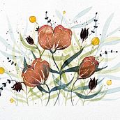 Mon projet du cours : Création d’une composition florale à l’aquarelle. Ilustração tradicional, Artes plásticas, Pintura, Pintura em aquarela, Ilustração botânica e Ilustração naturalista projeto de sophie_bauer0711 - 20.10.2021
