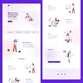 UI Landing Page Concept. Un proyecto de UX / UI de Ayrton Artaza - 30.09.2021