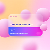 Glasmorphism. Projekt z dziedziny UX / UI, Design, 3D i Projektowanie graficzne użytkownika Paulina - 18.10.2021