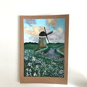 Dutch Landscape  Ein Projekt aus dem Bereich Traditionelle Illustration und Malerei von Aylin Apaydin - 21.10.2021