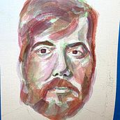 My project in Artistic Portrait with Watercolors course. Fine Arts, Painting, Watercolor Painting, and Portrait Drawing project by aviva14 - 10.22.2021
