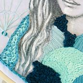 Il mio progetto del corso: Stampa e ricamo di ritratti realistici. Embroider, and Fiber Arts project by Elena Marchionni - 09.30.2021