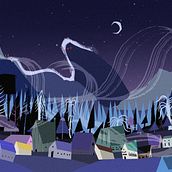 Smooth Criminal. Concept Art, Animation, 2D Animation, Art Direction, L, and scape Architecture project by Isabel Gascón Artal - 10.22.2021