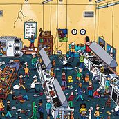 Search & Find - Locura en la cocina. Un projet de Illustration traditionnelle, Illustration numérique , et Carnet de croquis de Iria Sara - 22.06.1993