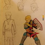 Mi Proyecto del curso: Creación de personajes manga.. Traditional illustration, Character Design, Comic, and Manga project by Daniel Vidal García - 11.21.2021