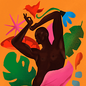 Meu projeto do curso: Ilustração flat com Photoshop. Un proyecto de Ilustración digital, Pintura digital e Ilustración tradicional de Jennifer Costi - 22.10.2021