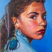 My project in Expressive Oil Portraiture: Explore the Alla Prima Technique course. Fine Arts, Painting, and Oil Painting project by Nicola Dunford - 10.22.2021