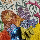 Aquário: Meu projeto do curso Bordado em fotografias sobre tela. Un proyecto de Fotografía, Collage, Papercraft, Estampación, Bordado y DIY de Samara Andrade - 23.10.2021