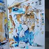 My project in Artistic Watercolor Sketching: Dare to Express Your Ideas course. Un progetto di Illustrazione tradizionale, Bozzetti, Creatività, Disegno, Pittura ad acquerello e Sketchbook di Lorenzo - 23.10.2021