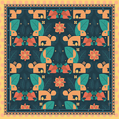 My project in Illustration for Patterns with Soul course. Traditional illustration, Pattern Design, Vector Illustration, and Printing project by Menna Hassan - 10.23.2021