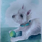 Mi Proyecto del curso: Retratos expresivos de animales en acuarela. Traditional illustration, Watercolor Painting, Realistic Drawing, and Naturalistic Illustration project by marcelamiranda51 - 10.23.2021