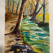 Mi Proyecto del curso: Paisajes naturales en acuarela. Un progetto di Belle arti, Pittura e Pittura ad acquerello di Mariano Gibbs - 06.01.2022
