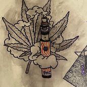 My project in Tattoo for Beginners course. Tattoo Design project by Rex Ray Cantina - 10.17.2021