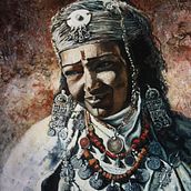 Bereber. Fine Arts, and Oil Painting project by Enrique Enríquez Chaves - 10.24.2021