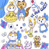 My project in Kawaii-Style Story Illustration course. Traditional illustration, Character Design, Digital Illustration, and Manga project by Vittoria Mariano - 10.26.2021