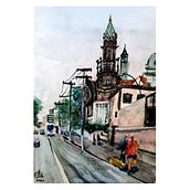 Meu projeto do curso: Paisagens urbanas em aquarela . % Naomi Maruoka tarafından hazırlanan Sulubo, a Resim, Güzel sanatlar, Mimari İllüstras, Ve on projesi - 11.17.2021