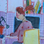 Meu projeto do curso: Sketchbook experimental: encontre seu estilo de desenho. Traditional illustration, Sketching, Creativit, Drawing, Watercolor Painting, Sketchbook, and Gouache Painting project by Sandrine Da Fonte - 10.25.2021