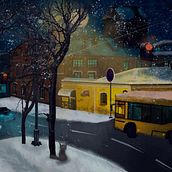 Mein Kursprojekt: Digitale Illustration für Animationsfilme mit Photoshop. Concept Art, Traditional illustration, and Digital Illustration project by Anastasia Petukh - 10.23.2021