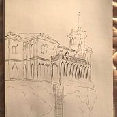 Mi Proyecto del curso: Dibujo arquitectónico con acuarela y tinta. Sketching, Drawing, Watercolor Painting, Architectural Illustration, Sketchbook & Ink Illustration project by Micaela Quintanilla Perea - 10.26.2021