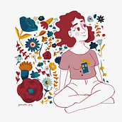 Meu projeto do curso: Retrato ilustrado com elementos botânicos. Traditional illustration, Digital Illustration, Botanical Illustration, and Digital Drawing project by Natália Pimenta - 10.24.2021
