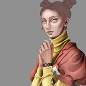 Mi Proyecto del curso: Retratos digitales de fantasía con Photoshop. Un progetto di Illustrazione tradizionale, Disegno, Illustrazione digitale, Disegno di ritratti, Disegno digitale e Pittura digitale di Wendy Torres - 26.10.2021