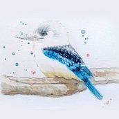 Mi Proyecto del curso: Acuarela artística para ilustración de aves. Traditional illustration, Watercolor Painting, Realistic Drawing, and Naturalistic Illustration project by Javiera Castillo - 10.26.2021