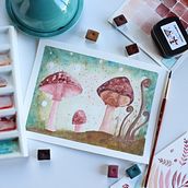 Mon projet du cours : Techniques modernes d’aquarelle. Traditional illustration, Fine Arts, Painting, and Watercolor Painting project by ilasev - 10.26.2021
