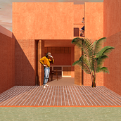 Mi Proyecto del curso: Representación gráfica de proyectos arquitectónicos. Un proyecto de Arquitectura, Diseño gráfico, Arquitectura interior, Diseño de interiores, Paisajismo, Collage, Arquitectura digital e Ilustración arquitectónica de Gustavo Gonzalez - 27.10.2021