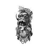 Mi Proyecto del curso: Diseño e ilustración digital de tatuajes con Procreate. Traditional illustration, Graphic Design, Digital Illustration, Tattoo Design, and Digital Drawing project by Gustavo Coria - 10.21.2021