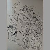 Ladro di uova. Un projet de Illustration traditionnelle de simomura94 - 27.10.2021