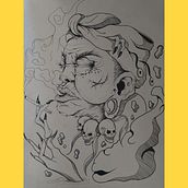 Woodoo woman. Un projet de Illustration traditionnelle de simomura94 - 27.10.2021