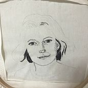 My project in Creation of Embroidered Portraits course. Embroider project by Lise Vézina - 10.27.2021