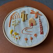 Mon projet du cours : Introduction à la broderie en relief. Un projet de Broderie de christine Fanizzi - 27.10.2021