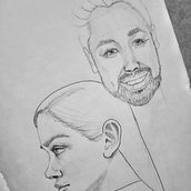 Mi Proyecto del curso: Sketchbook de retrato: explora el rostro humano. Un progetto di Bozzetti, Disegno, Disegno di ritratti, Disegno artistico e Sketchbook di Mariel Mogollón Luna - 27.10.2021