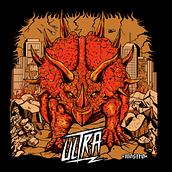 Ultra(Band) Ep ArtworkCover. Traditional illustration, Design, Lettering, Digital Illustration, Digital Lettering, and Digital Design project by Felipe Sterling - 09.03.2021