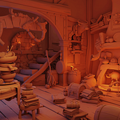 My project in Creation of 3D Scenes from Scratch in Maya course. 3D, 3D Design, and 3D Modeling project by D. Shire - 10.30.2021