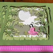 Mi Proyecto del curso: Papercut: El cuento de la Princesa Kaguya . Ilustrasi tradisional, Seni, Kerajinan, Desain Editorial, Kerajinan Kertas, Mendongeng, Penjilidan buku, Ilustrasi Anak-Anak, Dan DIY proyek oleh Yasna Sanhueza - 10.29.2021
