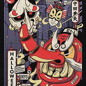 My project in Vintage Japanese Digital Illustration  course . % rudysebyre tarafından hazırlanan Geleneksel illüstras, on, Poster Tasarımı, Dijital İllüstras, on, Ve Manga projesi - 10.10.2021