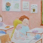 Mr. Sticky. Character Design, Children's Illustration, and Watercolor Painting project by laleozseven - 10.29.2021