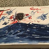 Magical Japan beautiful geisha and torii gates. Un projet de Illustration traditionnelle, Beaux Arts, Peinture, Dessin artistique , et Peinture gouache de sharrocks4 - 29.10.2021