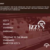 My project in Logotype Design for Brand Identity Izzy's Desserts . Un progetto di Br, ing, Br, identit, Graphic design, Tipografia, Design di loghi e Design tipografico di zakaria sellakh - 23.10.2021