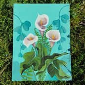 Mi Proyecto del curso: Pintura botánica con acrílico. Traditional illustration, Fine Arts, Painting, Acr, lic Painting, and Botanical Illustration project by Adriana Valenzuela - 10.30.2021