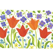 My project in Vibrant Floral Patterns with Watercolors course. Traditional illustration, Pattern Design, Watercolor Painting, and Botanical Illustration project by Janet Whitmore - 10.30.2021