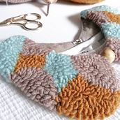 Mi Proyecto del curso: Técnicas de punch needle para accesorios personalizados. Arts, Crafts, Embroider, Fiber Arts, DIY, Crochet, and Punch Needle project by dalilastextil - 10.31.2021