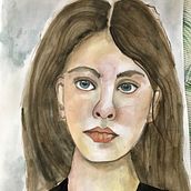 My project in Watercolor Portrait from a Photo course. Un progetto di Illustrazione tradizionale, Pittura ad acquerello e Disegno di ritratti di Bibi Vee - 31.10.2021