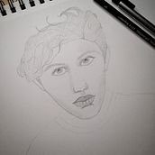Mon projet du cours : Carnet de portraits : explorez le visage humain. Un proyecto de Bocetado, Dibujo, Dibujo de Retrato, Dibujo artístico y Sketchbook de Carole-Anne Therrien - 31.10.2021