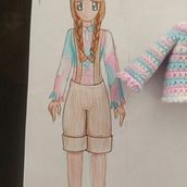 Mi Proyecto del curso: Amigurumi: diseño de ropa, pelo y complementos. Un proyecto de Artesanía, Diseño de juguetes, Tejido, Crochet y Amigurumi de Jeanclaude Watersvillalobos - 31.10.2021