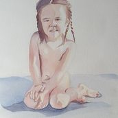 Mi Proyecto del curso: Figura humana en acuarela. Traditional illustration, Fine Arts, Painting, Watercolor Painting, Realistic Drawing, and Figure Drawing project by Amaia Ibarluzea Canales - 09.03.2022